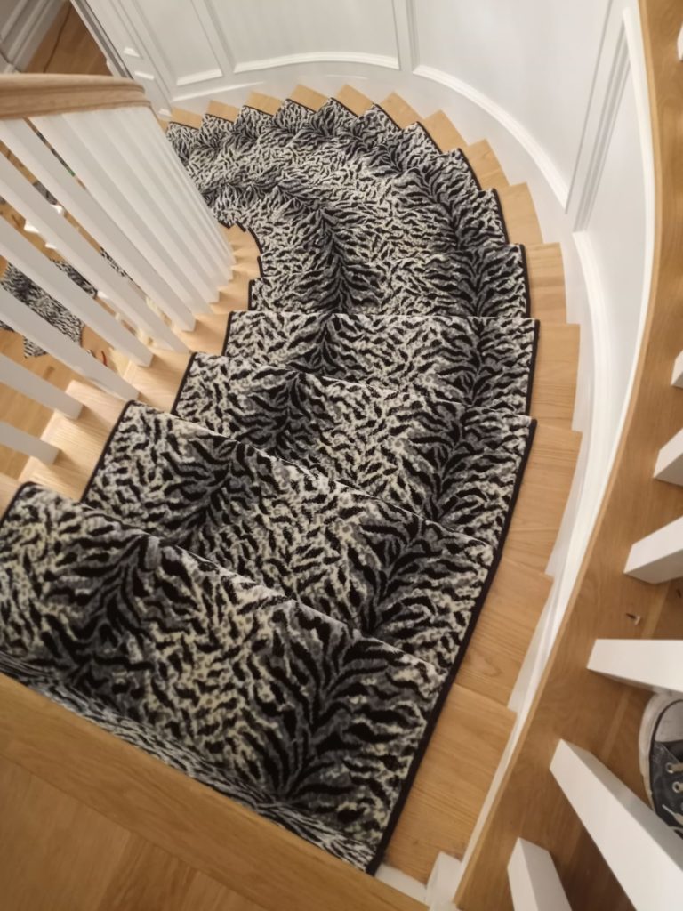 Zebra print animal print carpet